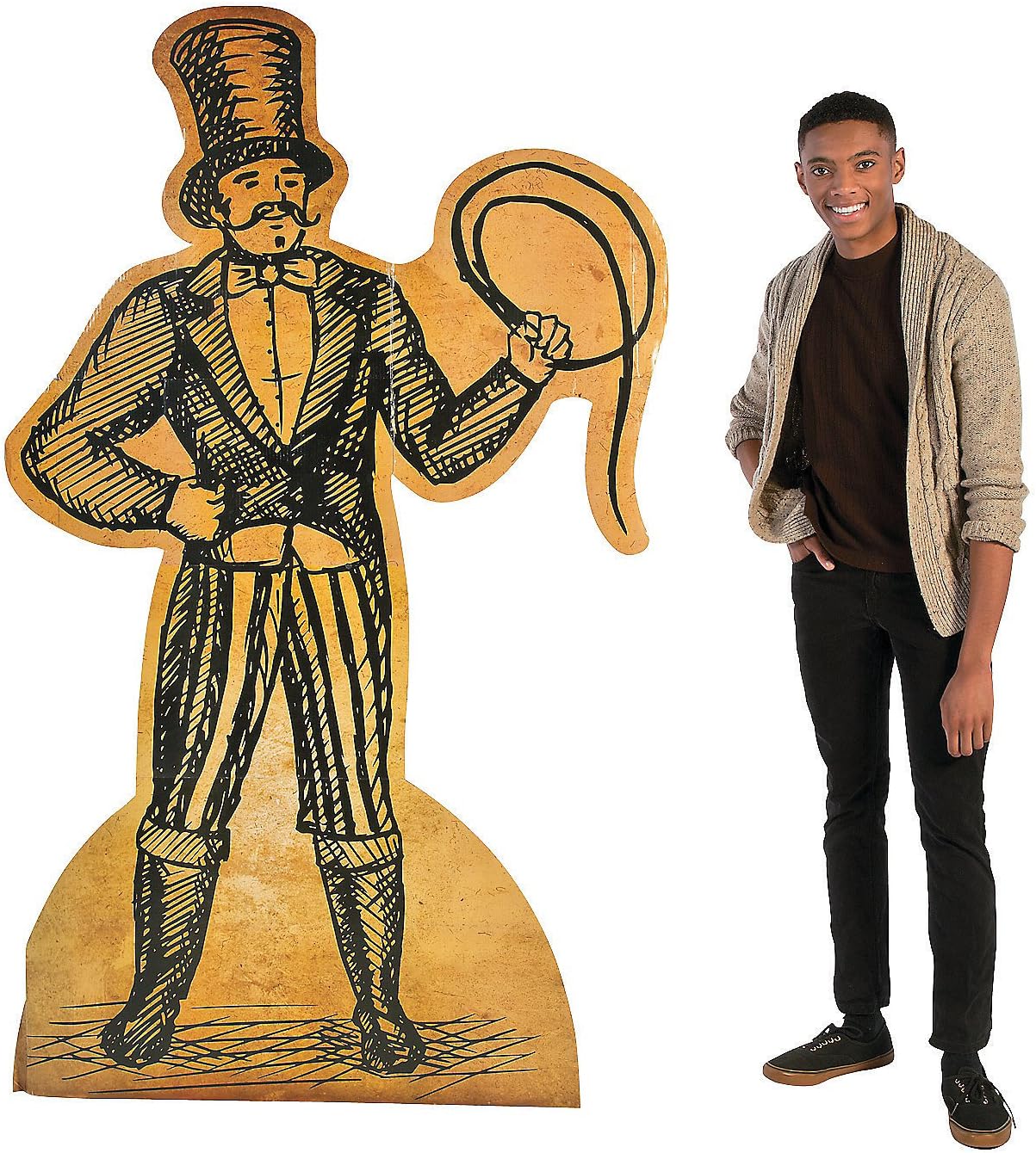 Fun Express - Vintage Circus Performer Stand up for Party - Party Decor - Large Decor - Floor Stand Ups - Party - 1 Piece