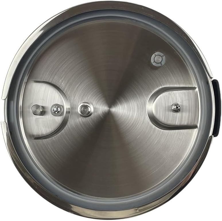 2-Speed Adjustment Rotary Switch Pressure Cooker Manual Exhaust 6L Stainless Steel Pressure Cooker,White-Fruit peach5-0.1 Quarts