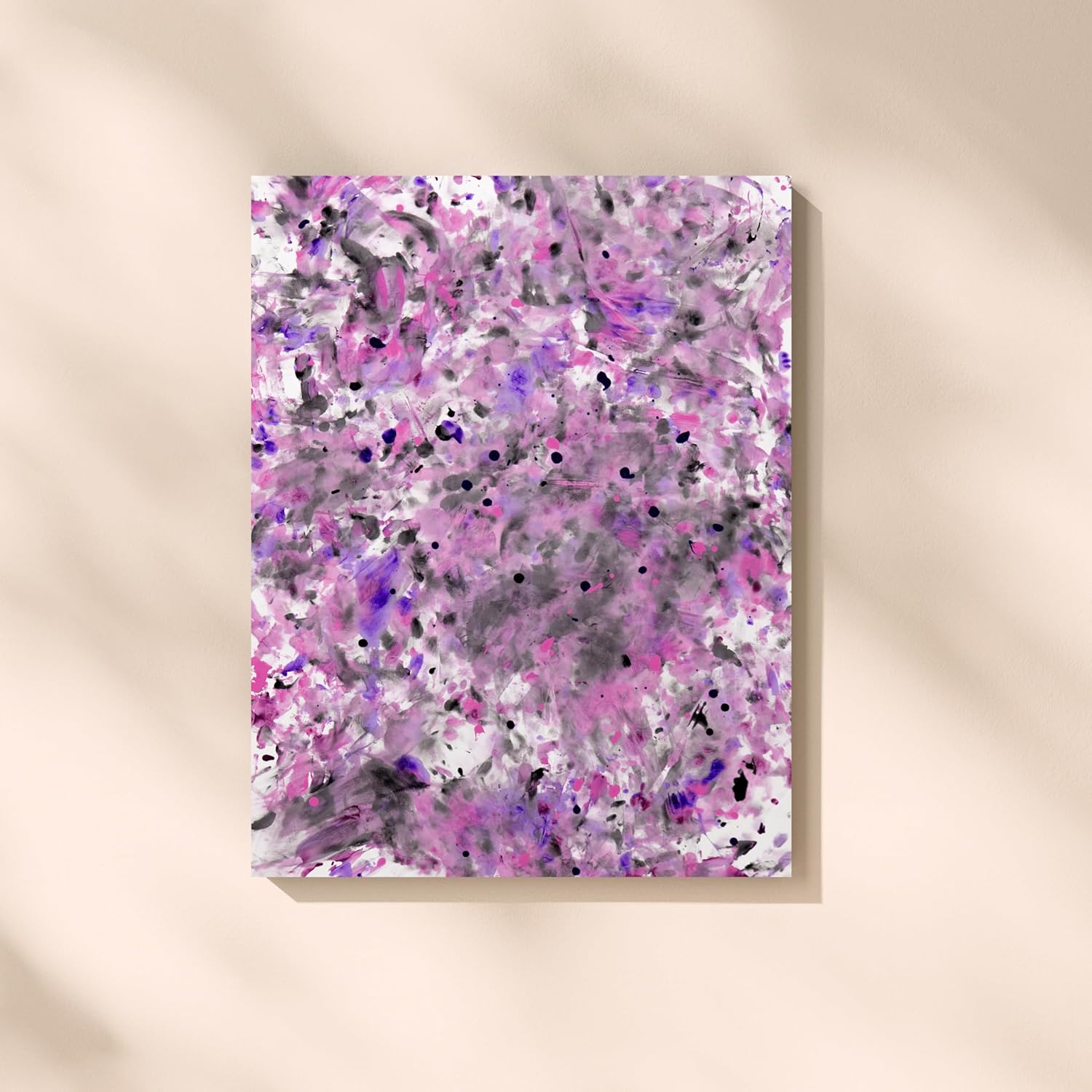 Love is Art Couples Art Kit - Romantic Gift for Date Night, Anniversary, Wedding, or Bachelorette – Includes Canvas & Limited-Edition Love Paint™ (Kaleidoscope Heart (Blue, Peach, Magenta, Black))