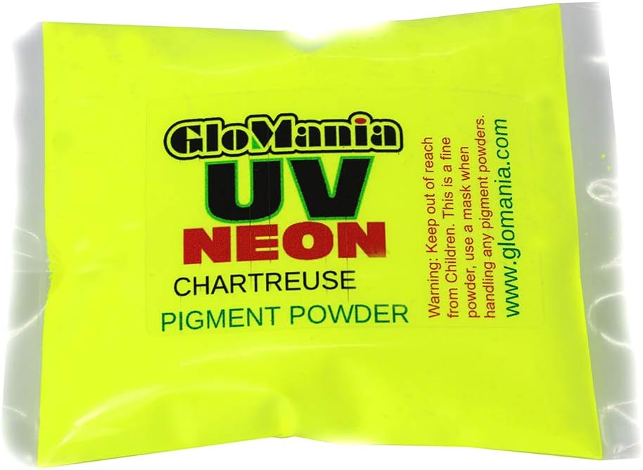 1lb Chartreuse Neon Pigment Powder, UV Black Light Reactive, Fluorescent