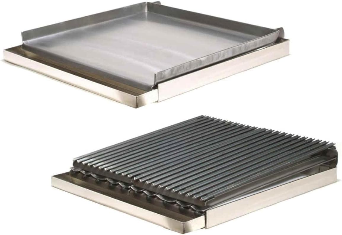 Rocky Mountain Cookware MGB24-8 4-Burner Add on Griddle/Broiler Combo