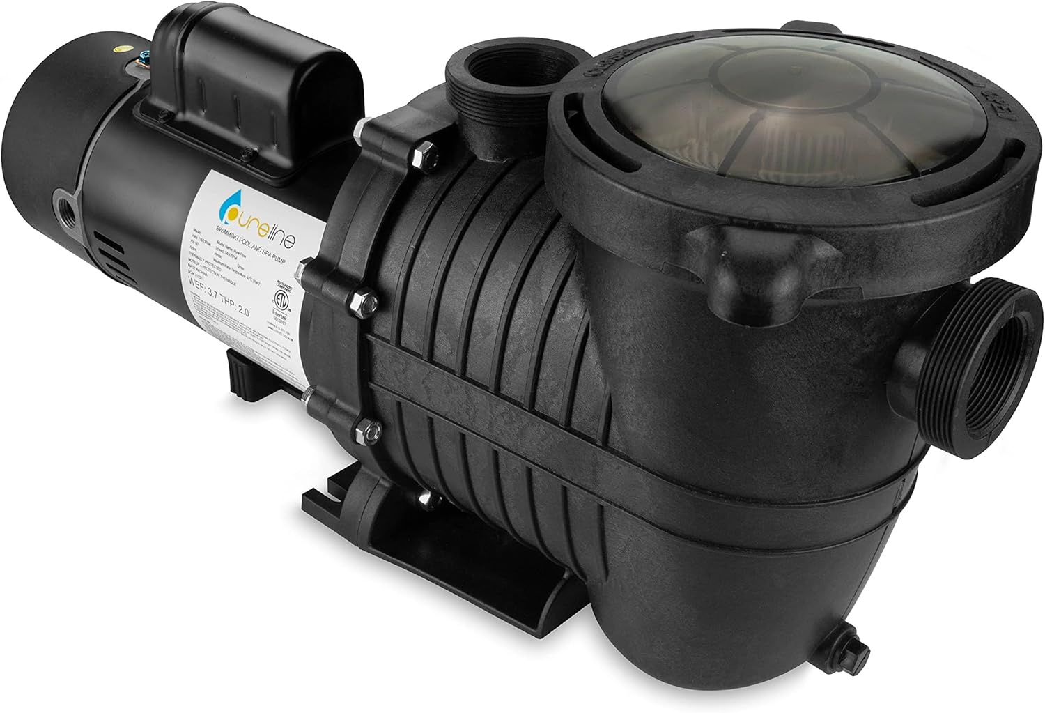 Pureline 1 HP Pure Flow Pump, Inground Pool, Single Speed, 115-230 Volt