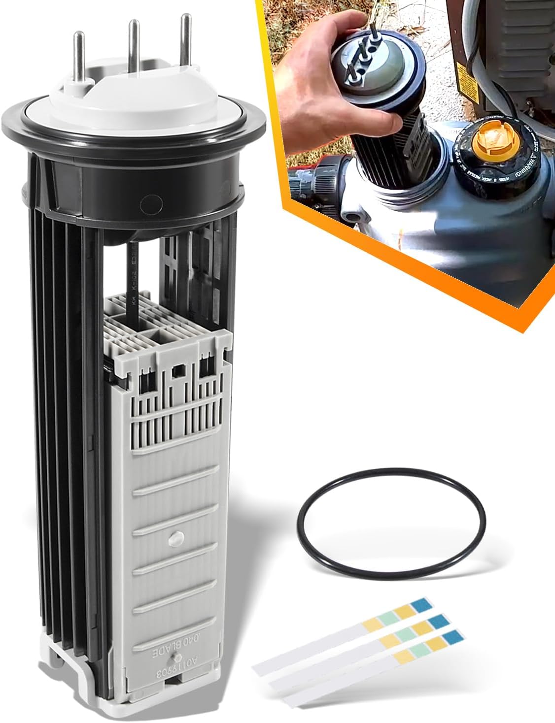 R0503000 Cell Kit Replacement for Zodiac Nature2 Fusion Soft FSOFT1400, Fit for Zodiac Jandy Nature 2 Fusion Soft 1400 Cell Kit, for Swimming Pools up to 40,000 Gallon, O-Ring Included