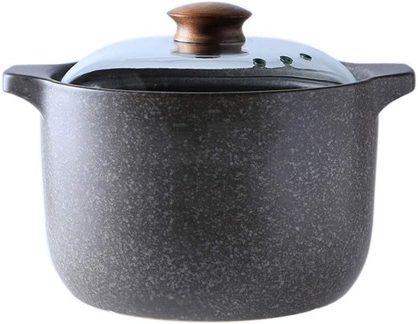 Maifan Stone Ceramic Casserole Pot, High Temperature Resistant, Anti-Overflow, Ideal for Soup, Chinese New Year Gift, 1.5L