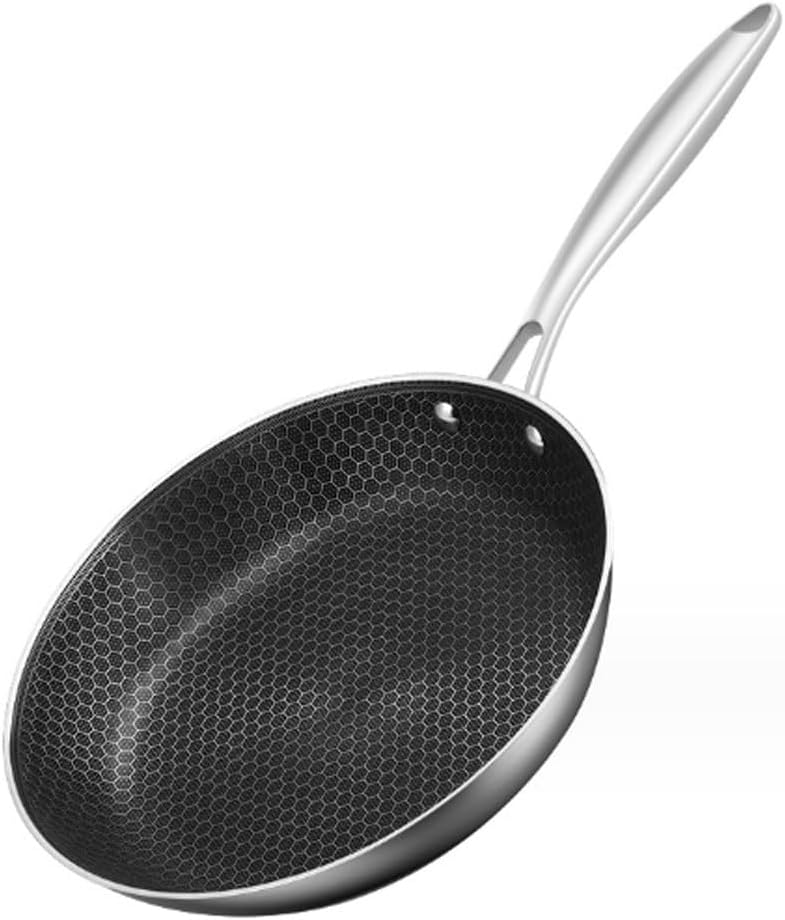 316 Stainless Steel Frying Pan Non Stick Flat Bottomed Vegetable