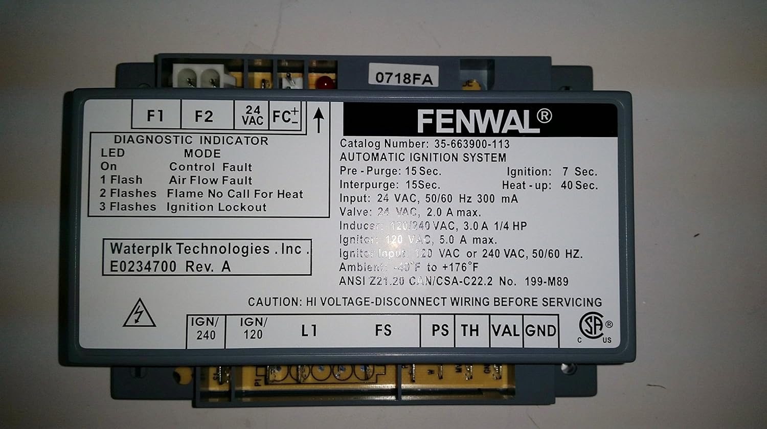 Zodiac R0386800 Ignition Control Replacement Kit for Zodiac Jandy LX/LT Low NOx Pool and Spa Heater