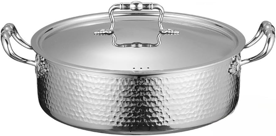 Chinese Hot Pot Clear Soup Pot Large Capacity with Lid Induction Cooker Hot Pot,28Cm,Double,Flavor-30cm-Double-flavor-A