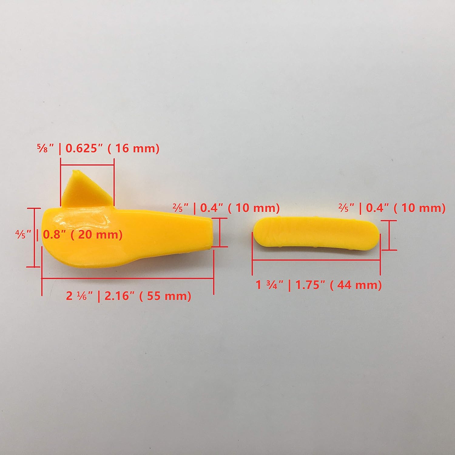 Tire Changer Plastic Insert, Tire Machine Guard, Wheel Rim Edge Protector for Mount Duck Head, Nylon Tyre Demount Fitting Head Part, 6 Front (Upper) + 6 Rear (Lower) Insert Kit/Pack, 5 Packs, 05YCL