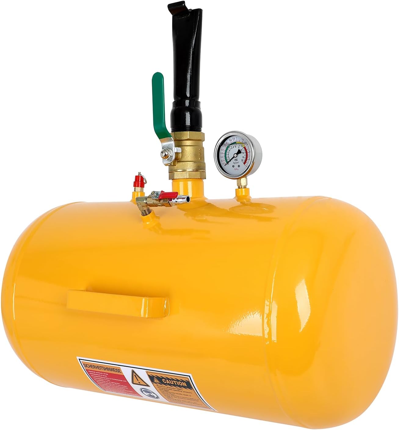 10 Gallon Air Tire Bead Seater 145PSI Blaster Tool Seating Inflator w/Gauge Air Blaster Tool Handheld Tire Seating Blaster Auto Repair Tool Truck ATV,Yellow