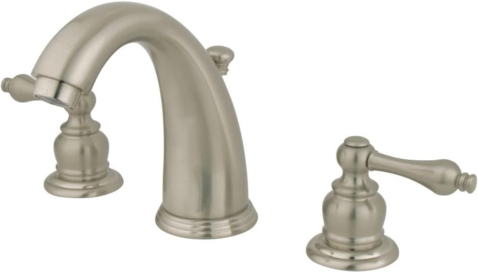 Kingston Brass GKB981AL Victorian 8-Inch Widespread Lavatory Faucet with Retail Pop-Up, 5-1/4 inch in Spout Reach, Polished Chrome
