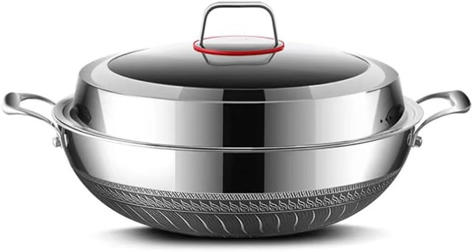 Stainless Steel Frying Pan Ear Non-stick Non-smoke Stew Pans