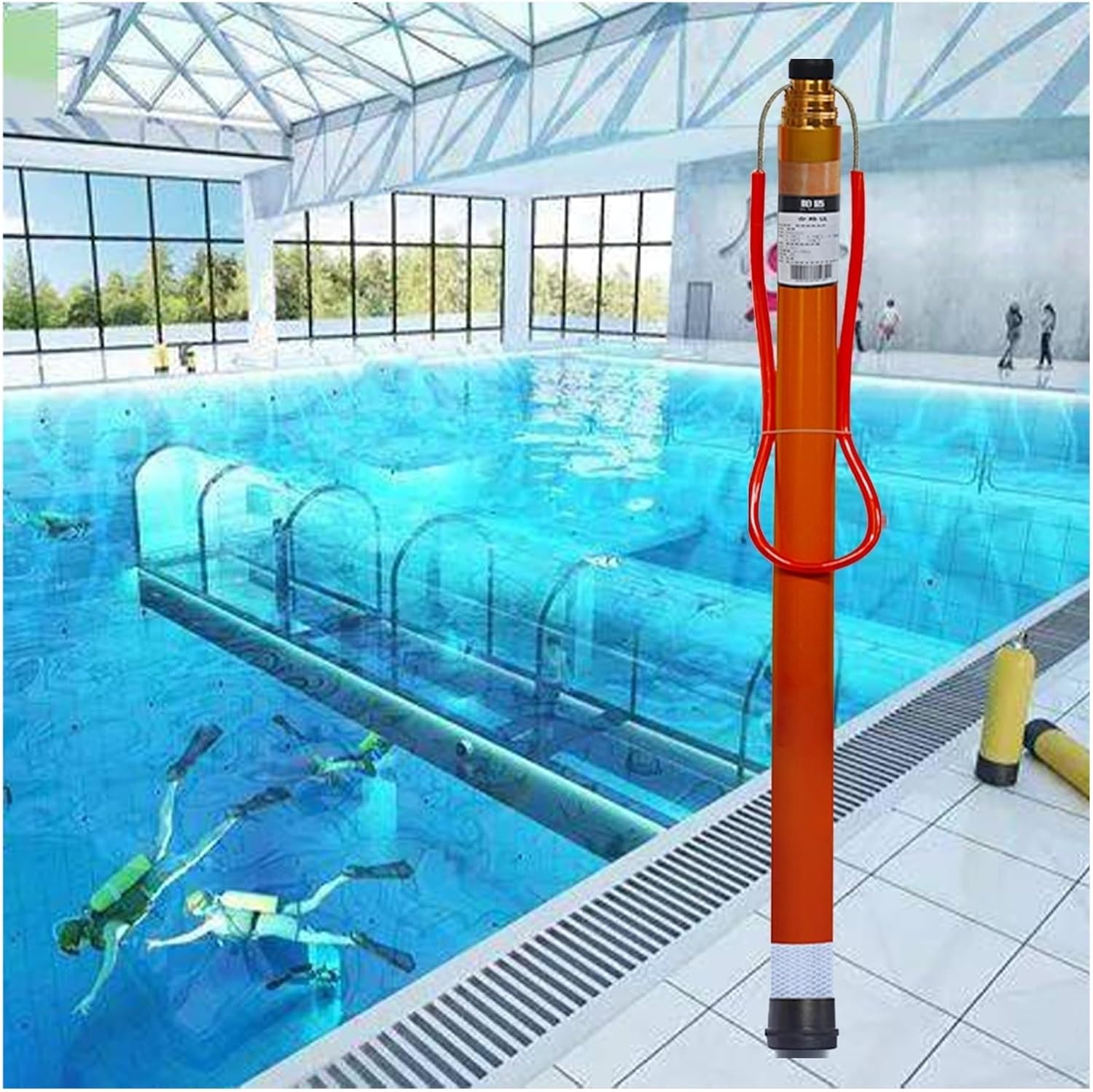 Emergency Rescue Device - Stretchable Swimming Pool Safety Hook with Portable Lifeguard Pole and Life Rod Accessories