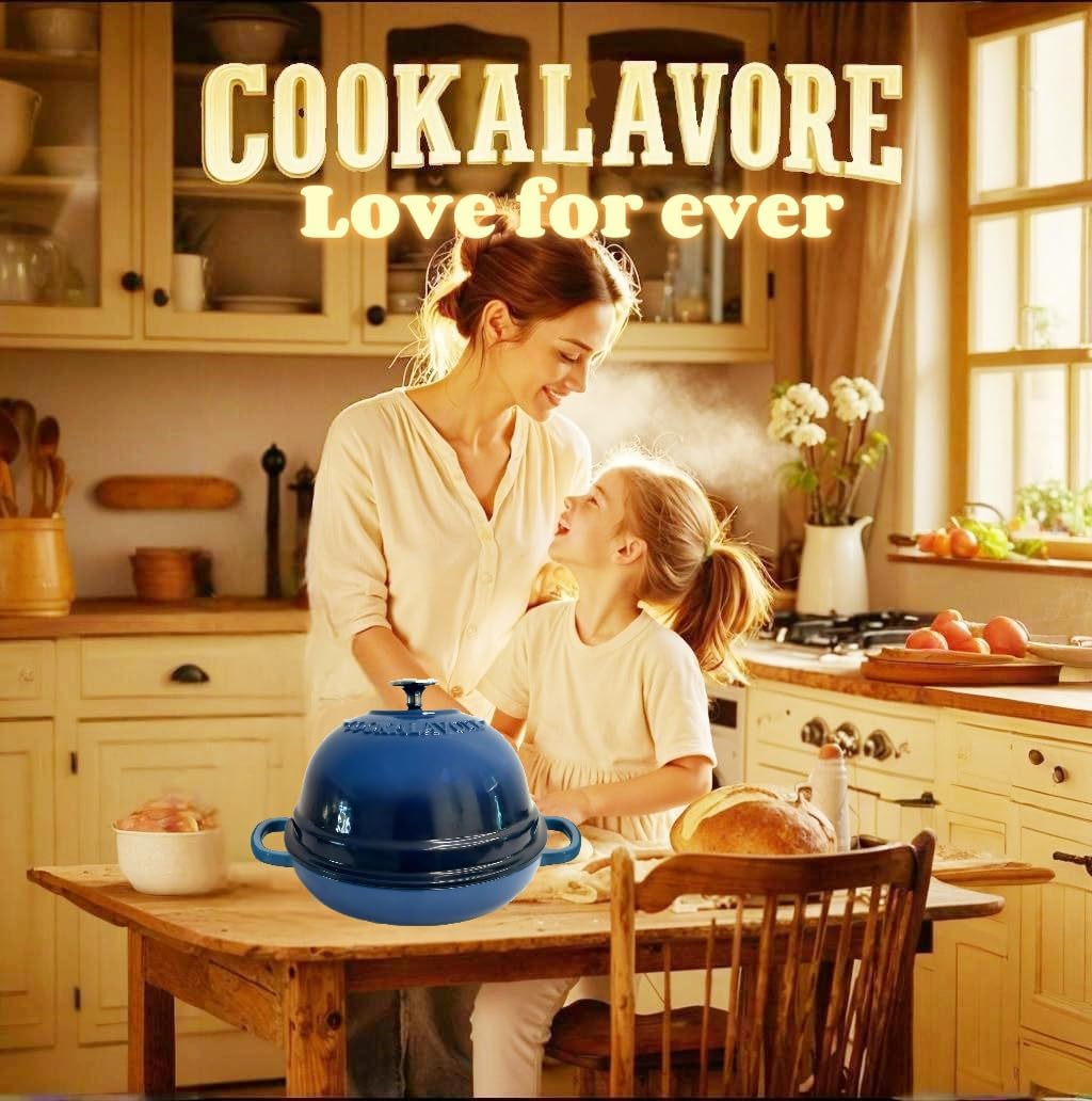 Dutch Oven for Bread Baking,6 Quart Enamel Bread Oven for Sourdough,10.5