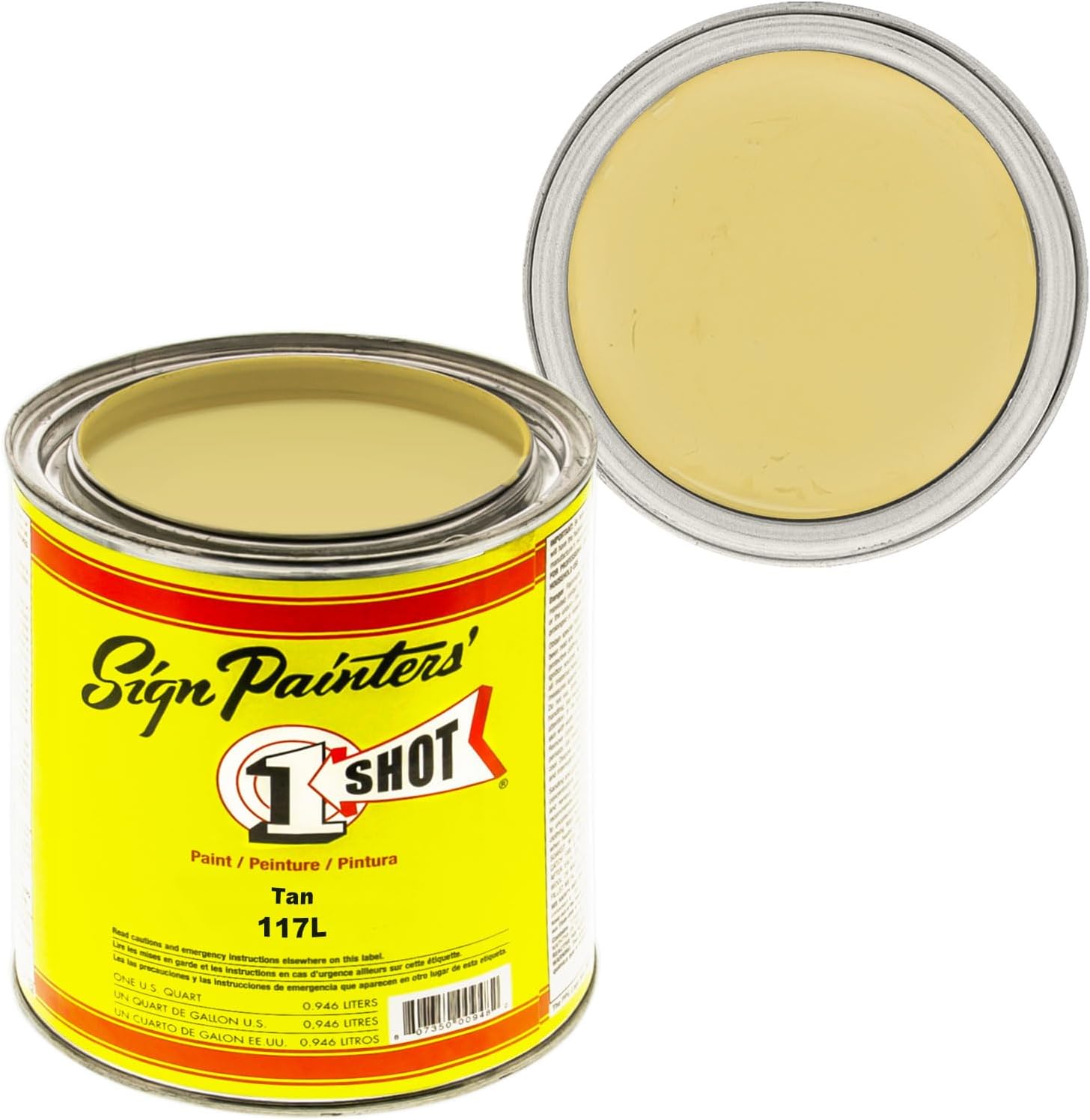 1 Shot 1 Quart TAN Paint Lettering Enamel Pinstriping & Graphic Art