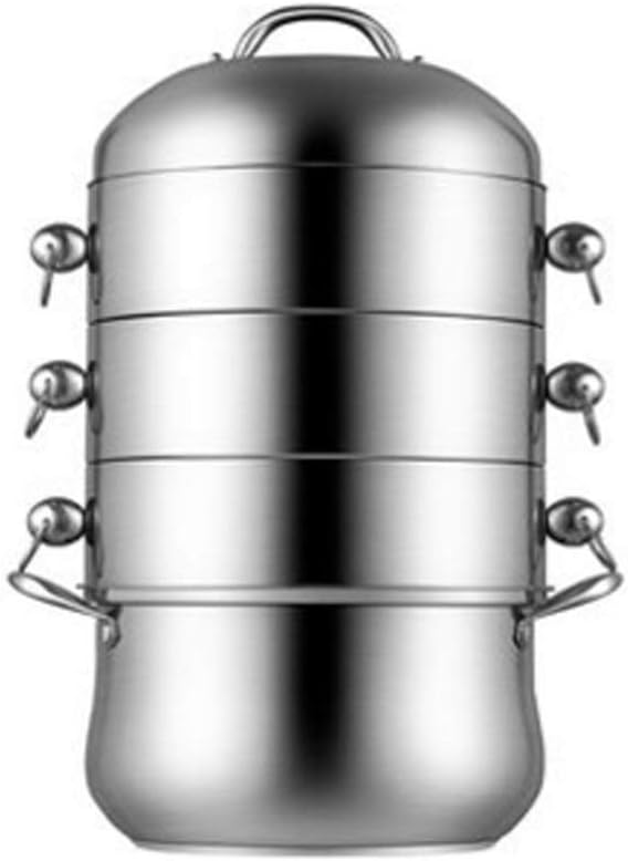 Steamer Stainless Steel Household 4-layer Thickened Steamer for Cooking without Odor