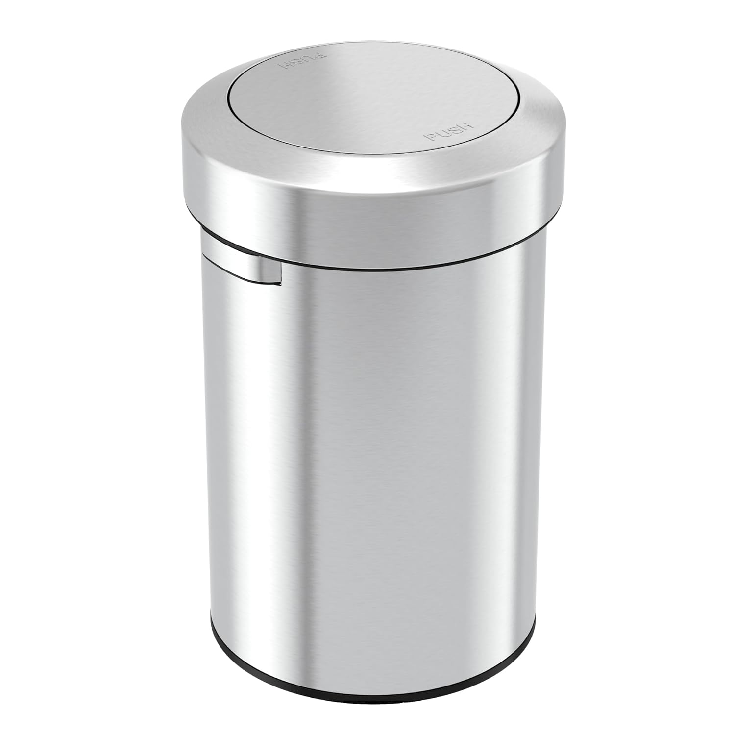 iTouchless Titan 17 Gallon Swing Open Trash Can, Stainless Steel Self-Balance Flip Top Lid Commercial Grade 64 Liter Garbage Can is Perfect for Business, Restaurant, Office and Kitchen