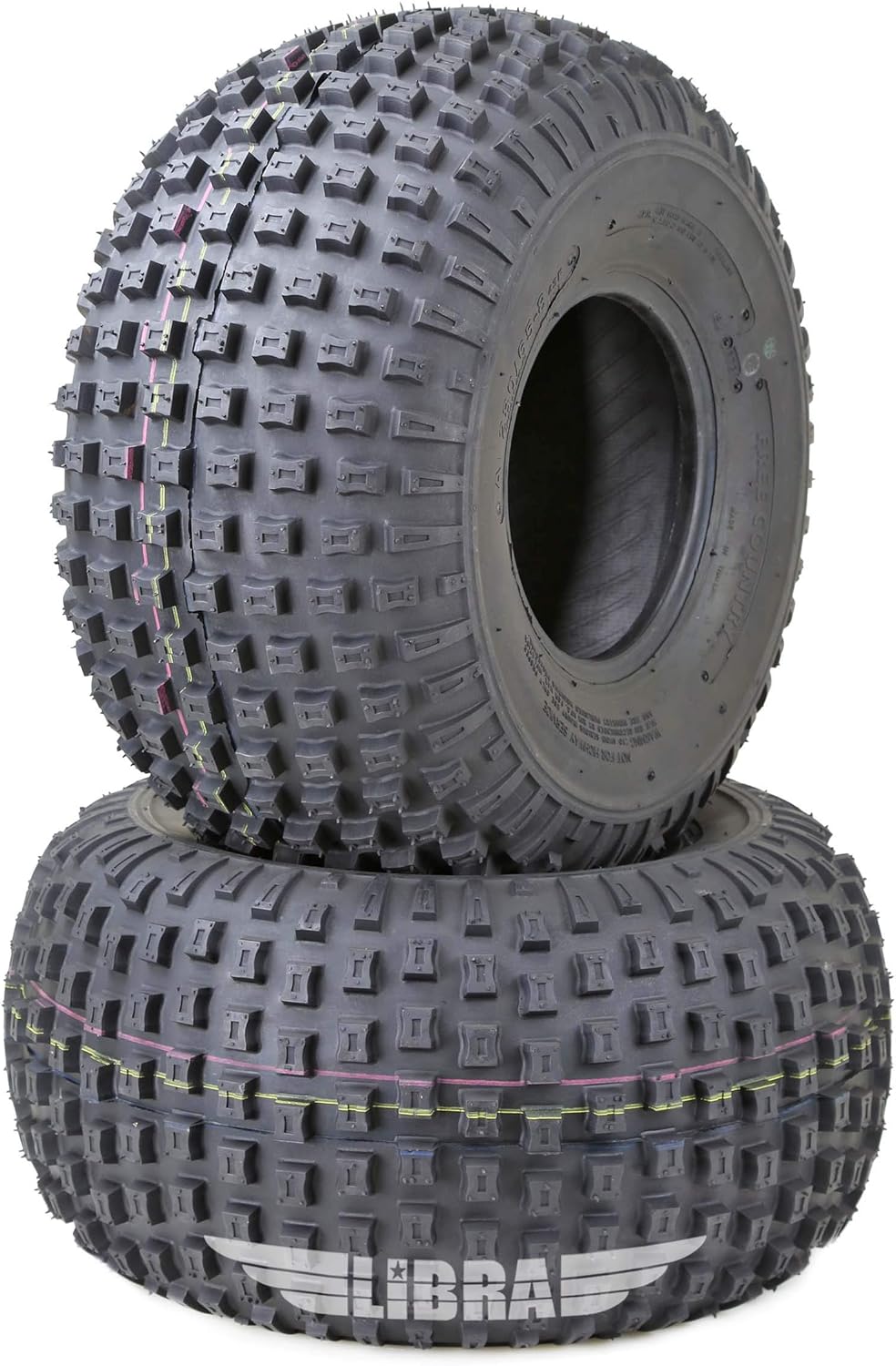 Free Country Set 2 ATV tires 22X11-8 22x11x8 4PR Dimple Knobby D929 10352