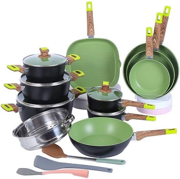 Easy to clean Multi Function Cookware Set Aluminum Alloy Non Stick Wok Kitchen Kitchen