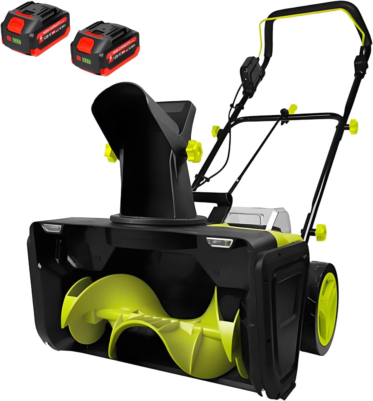 BANGBANGJI 3500 W Electric Snow Blower Cordless, 40V Lithium Battery Snow Blower, 20