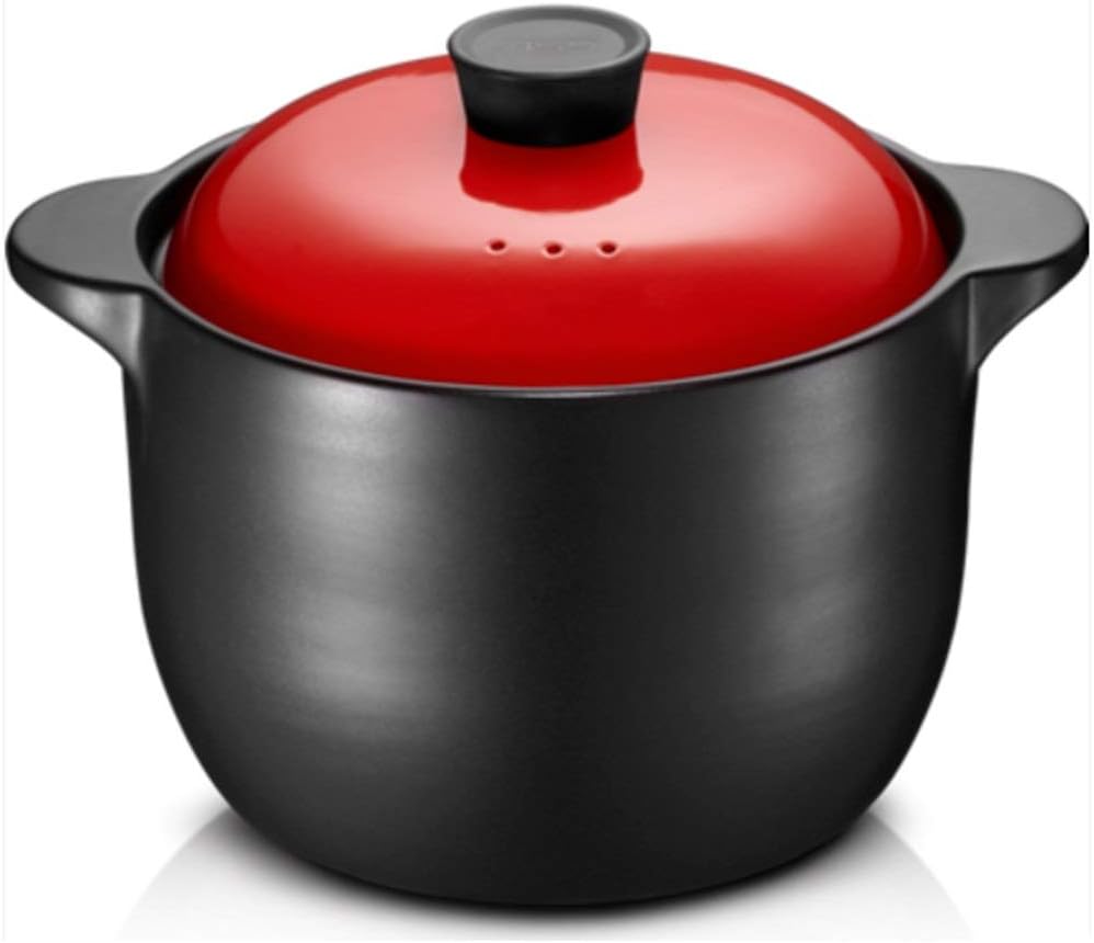 Ceramic Cookware Casserole Korean Cooking Pot Heat-Resistant for Kitchen Stew Cooker