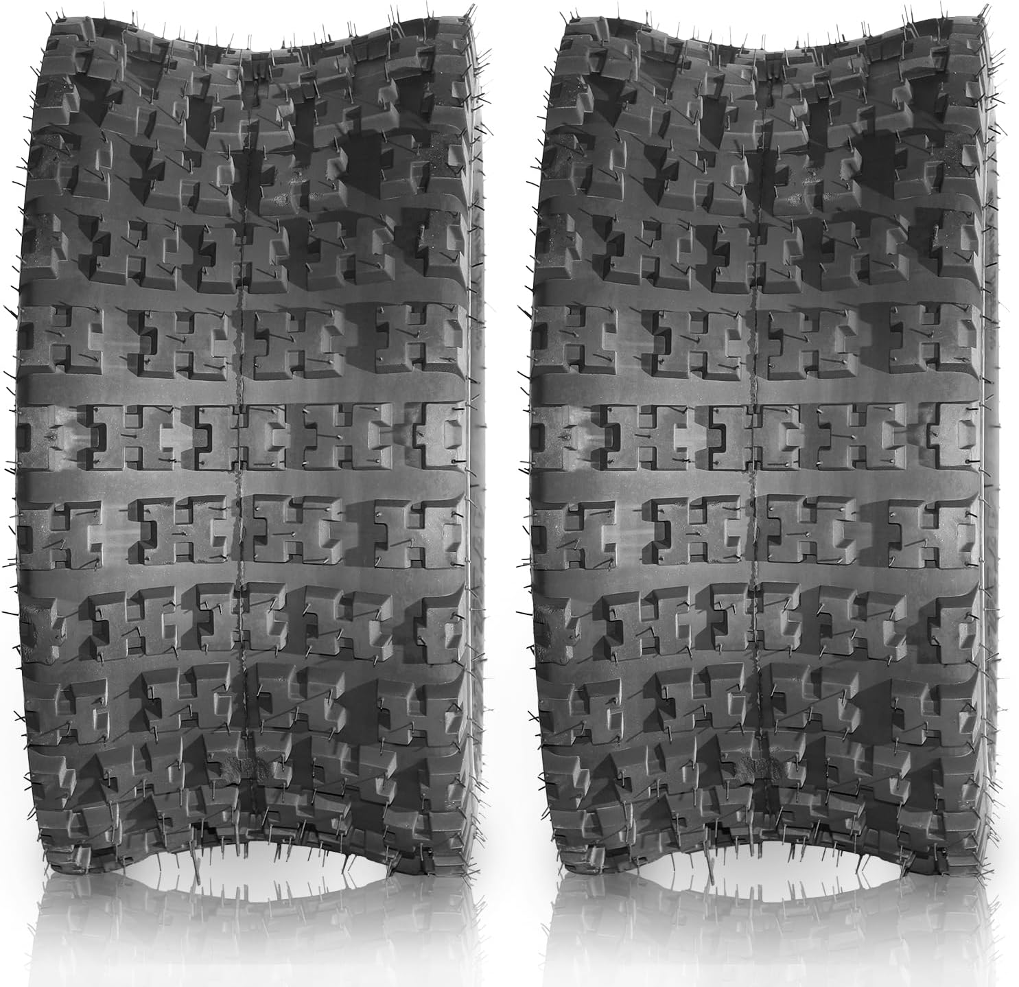 MOTORHOT 20x10-10 ATV Tires 4 Ply All Terrain Tires 20x10x10 UTV Tires 20/10/10 20-10- 10 Tubeless Tires Set of 2