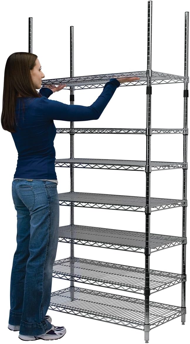 Akro-Mils AWS1436SHELF, NSF Certified Industrial Grade Chrome Wire Shelf, (14-Inch x 36-Inch), (4-Pack)