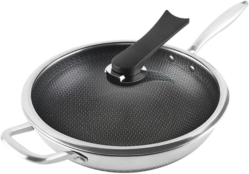 Flat Bottom Wok Pan Woks And Stir Fry Pans Iron Cookware Traditional Chinese For