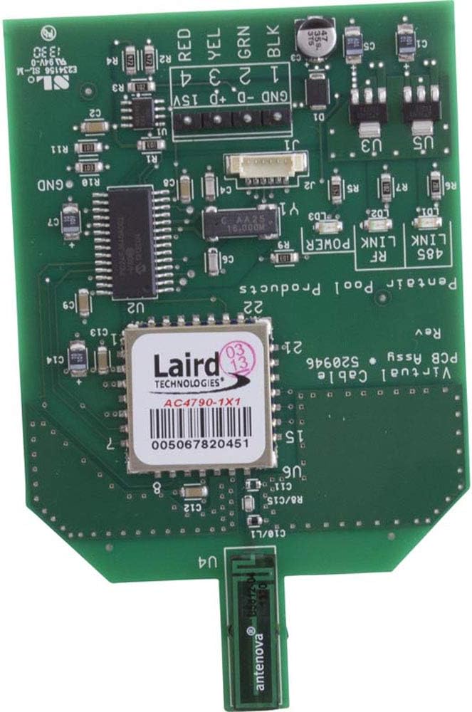 Pentair 520946Z MobileTouch II Tranciever Circuit Board with Attached Antenna