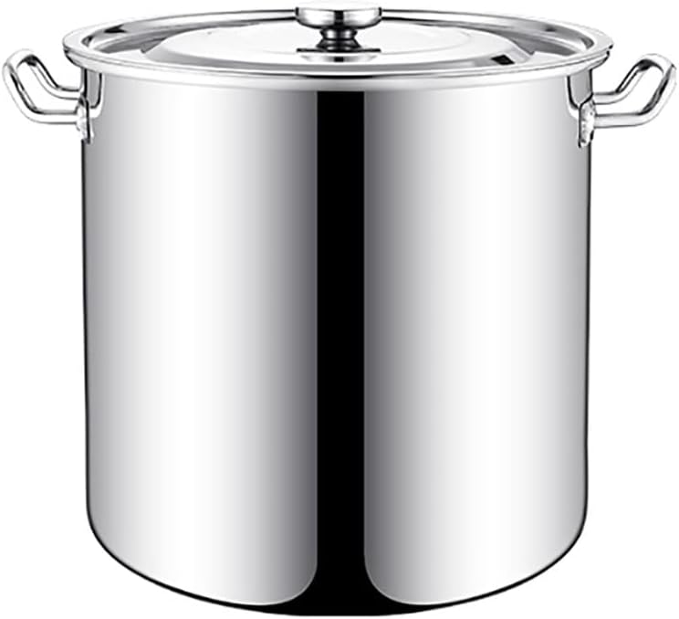 Stockpots Stockpots, Large Deep Stainless Steel Induction Stock Pot, Casserole, Cooking Stockpot, Diameter 25cm, Height 25cm(50 * 50cm(90L)