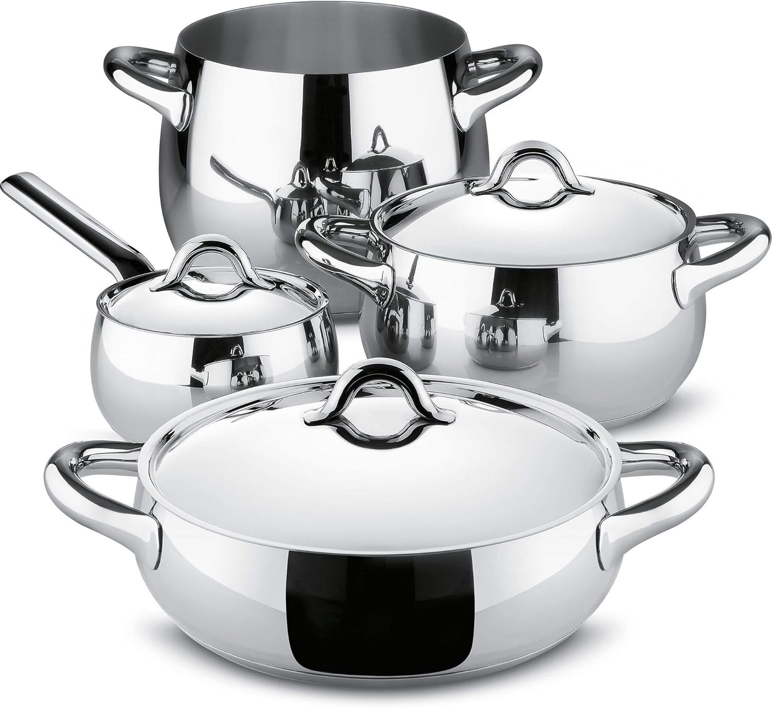 Alessi Pcs Mami 7 Piece Kitchen Set, Silver