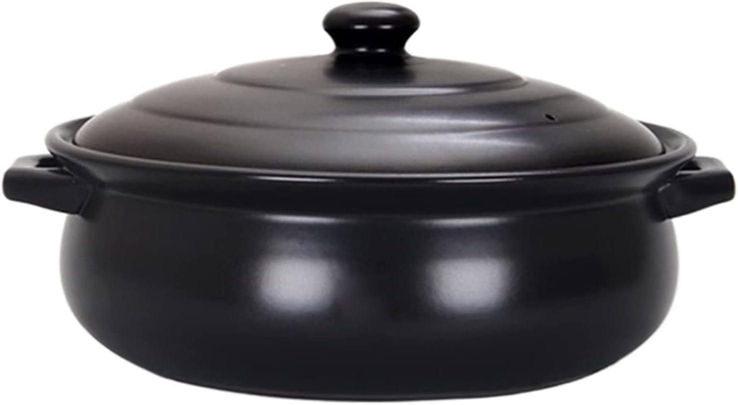 Warm Ceramic Casserole Double Flavored Hot Pot, Electric Ceramic Stove Compatible Stew Pot, Ideal for Stews Hot Pot