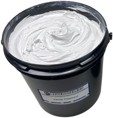 NTL Screen Printing Ink - Gallon - White Plastisol Ink for Screen Printing - Made in The USA - White Fabric Paint - Tshirt Silk Screen Ink
