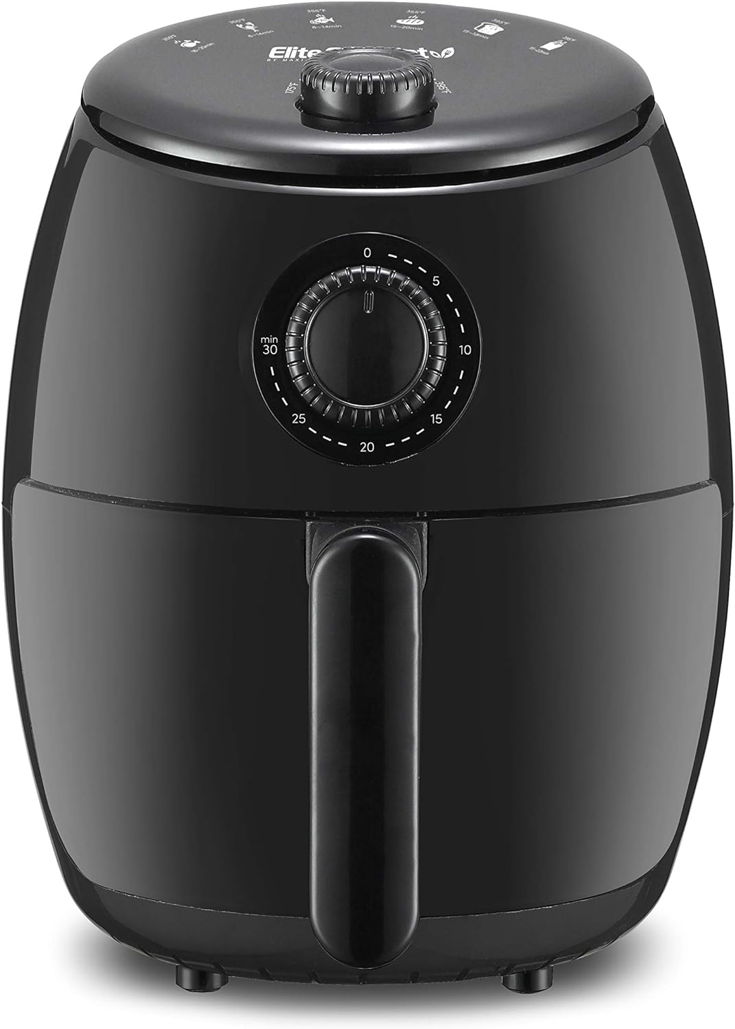 Elite Gourmet EAF1055D Dual Zone Air Fryer Oven, 11QT. Capacity with Divider, Sync Finish, Dishwasher Safe Basket, 10 Preset Functions, 1600-Watts, with Recipe Booklet, Black