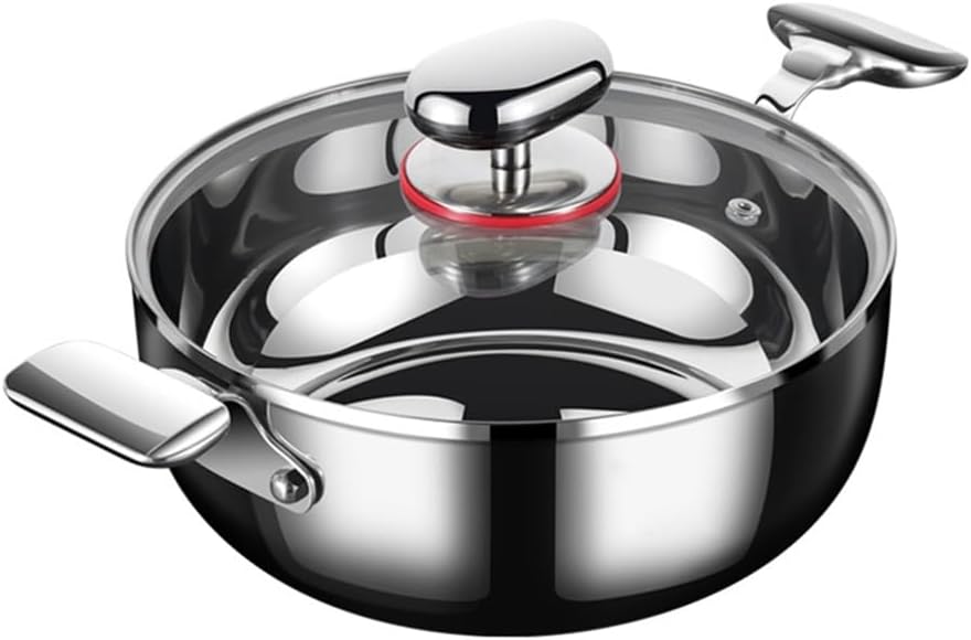 Stainless Steel Soup Pot Household Thickened Gas Induction Cooker Special Ear Porridge Boiler Hotpot