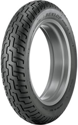 110/90-18 (61H) Dunlop D404 Front Motorcycle Tire Black Wall for Yamaha V-Star Custom XVS1100 1999-2009