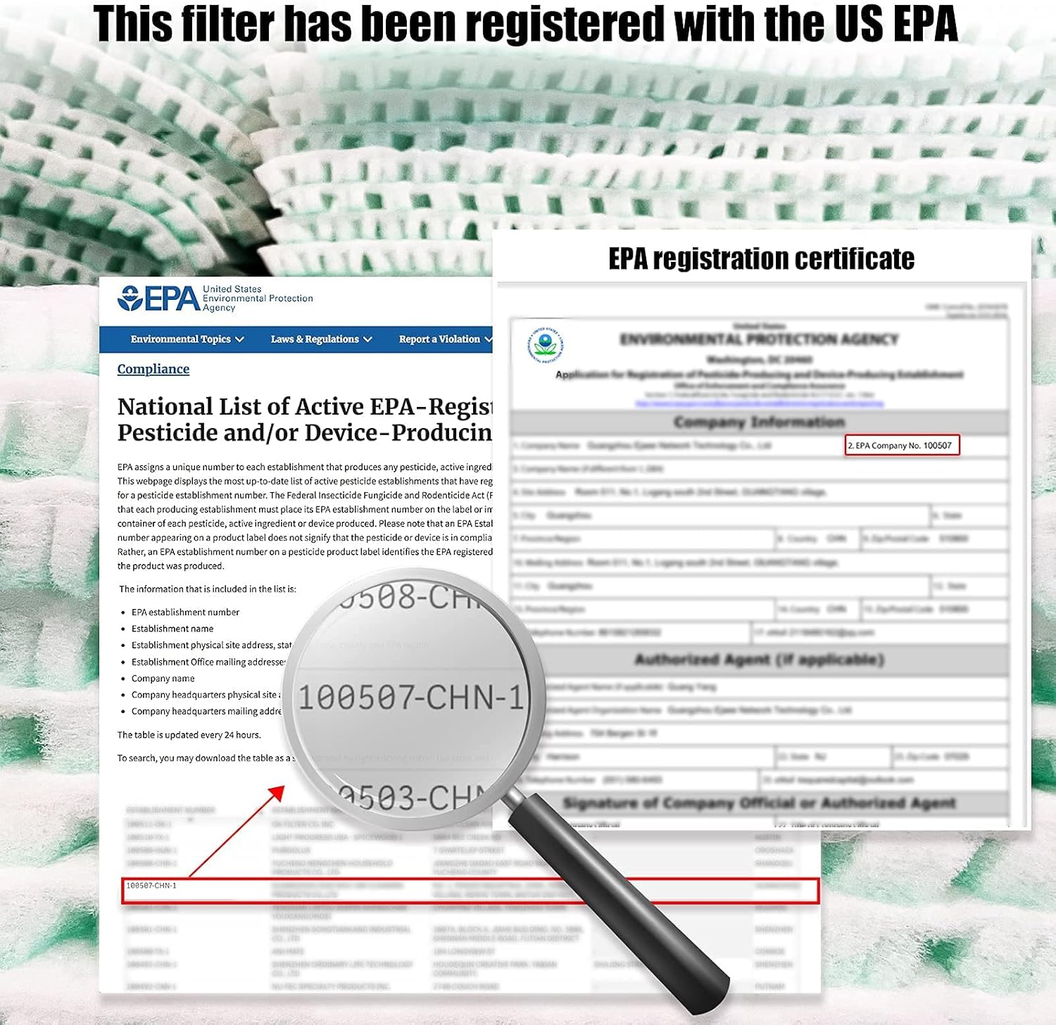 GORILLASPRO Inflatable Paint Booth Cell Pockets Pre-Filter Media - Includes 2 EPA Register Filters - Only Applies to GORILLASPRO Inflatable Spray Paint Booth, No Other Booth