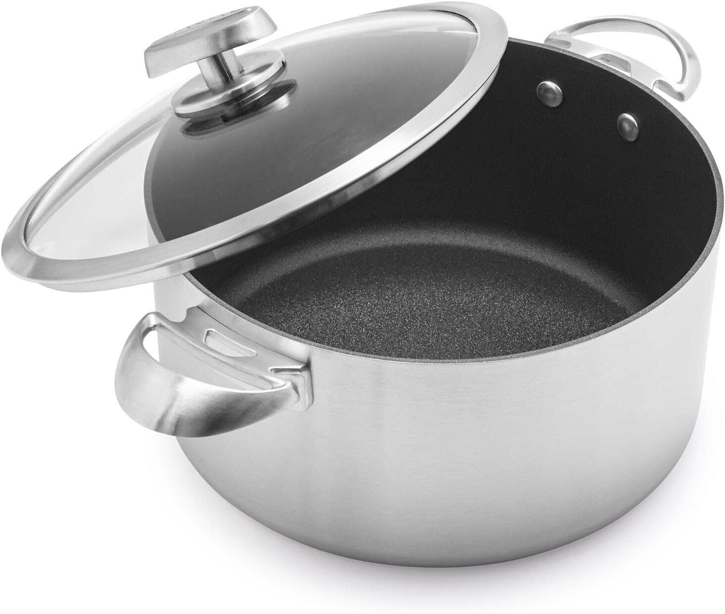Scanpan CS+ 7.5 QT Nonstick Dutch Oven – Compatible with All Cooktops, Induction Ready, Metal Utensil Safe, Oven Safe to 500°F, Dishwasher Safe