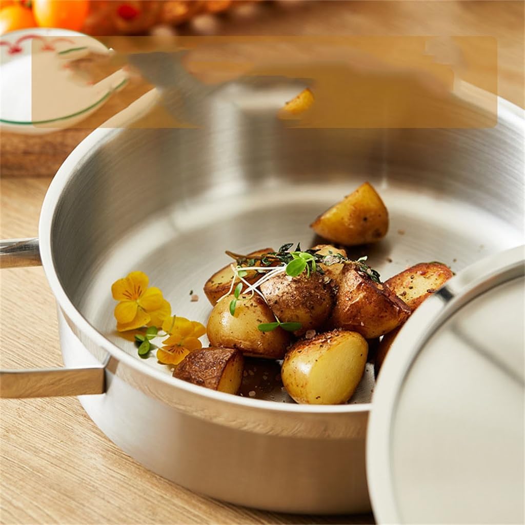Three Layer Stainless Steel Pan Uncoated Frying