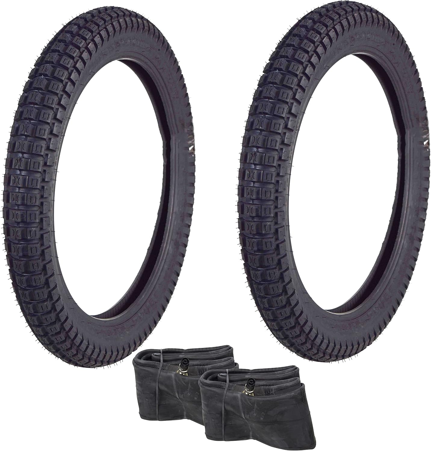 A Set of Tires and tubes for a Honda CT110 or CT90 TRAIL 2.75x17 1 Front tire and 2.75x17 1 Rear tire 2 new tubes fits all Honda CT90 1967-1979 & CT110 1980-1986