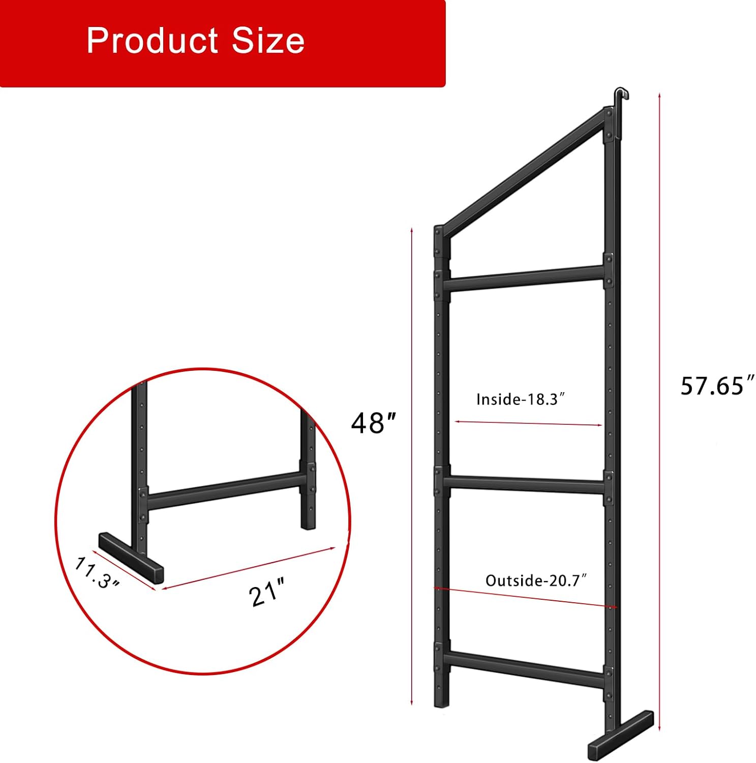 3 Pack Shipping Container Shelving Bracket, DIY Adjustable 3-Tier Power Coated Steel Brackets for Heavy Duty Trailer Containers, 57