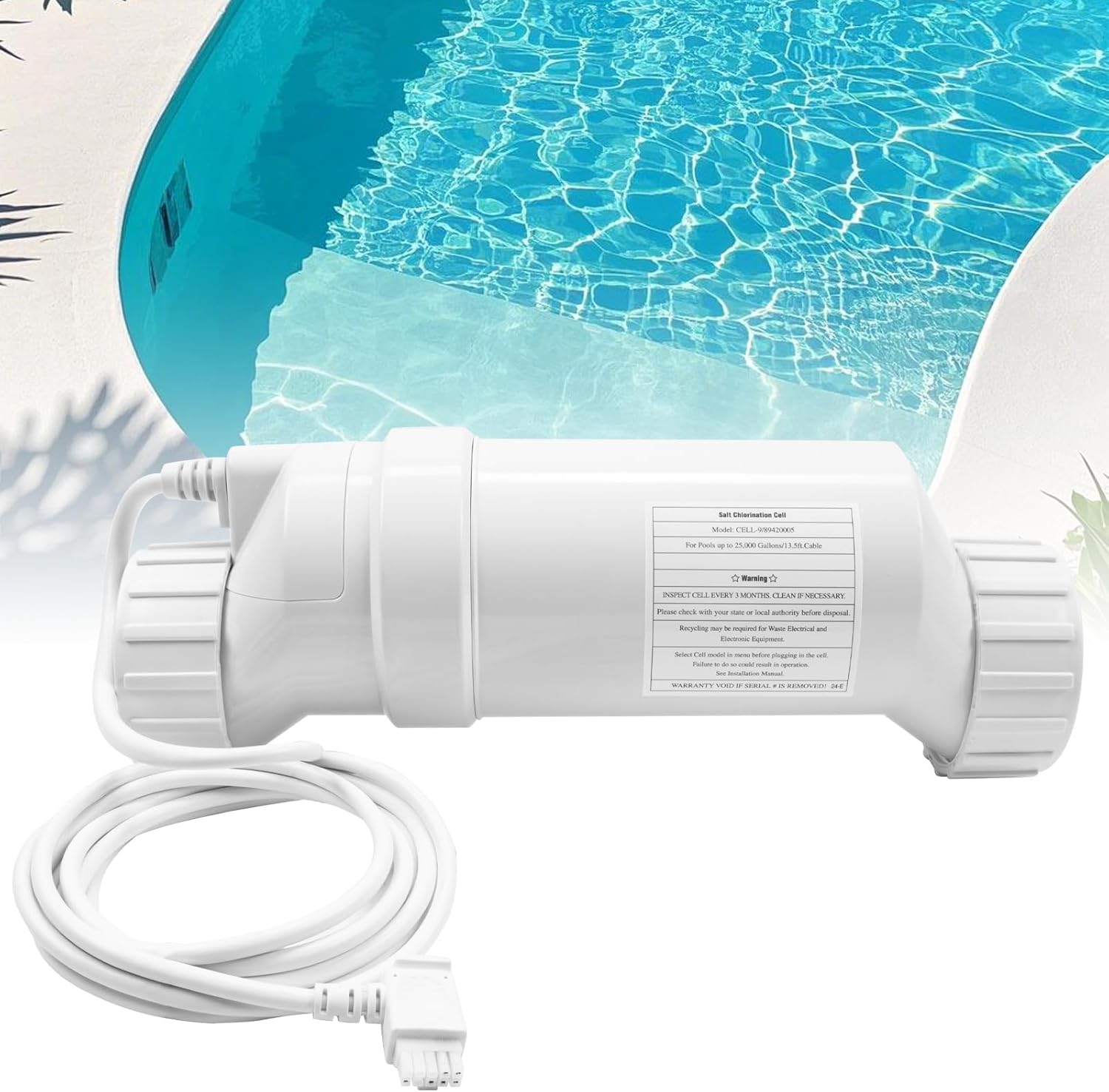 T-Cell-9 Salt Cell for Pool Fits Hayward Turbo Cell T-9 Inground Salt Water Pool Chlorinator System 25K Gallon W3T-Cell-9