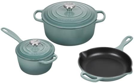 5 Piece Signature Set - Sea Salt (5.5 qt. Sig. RDO, 1.75 qt. Sig. Saucepan, 9