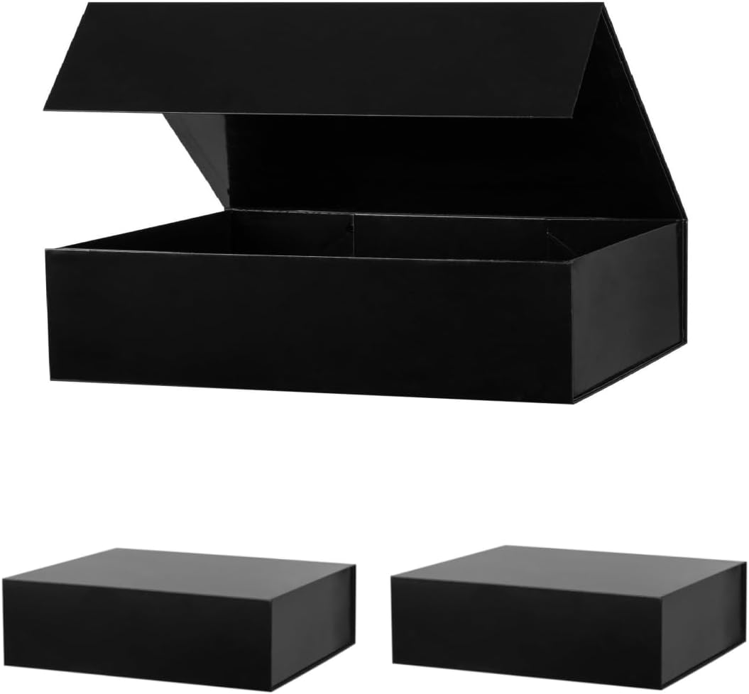 Gift Box, Extra Large Blue 19x16x6 Inches, 3 Pack, Magnetic Closure, Multifunctional, Ideal for Wedding & Festival Gifts