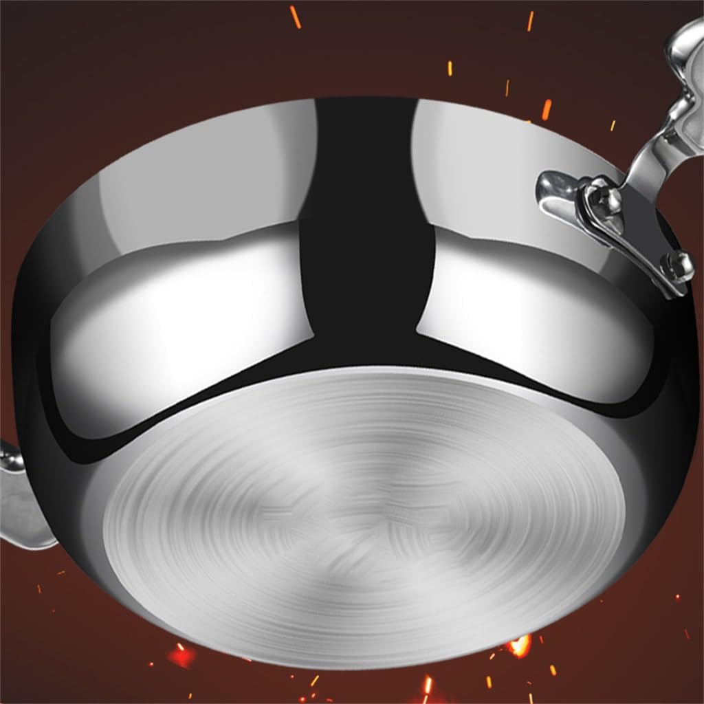 Stainless Steel Soup Pot Household Thickened Gas Induction Cooker Special Ear Porridge Boiler Hotpot