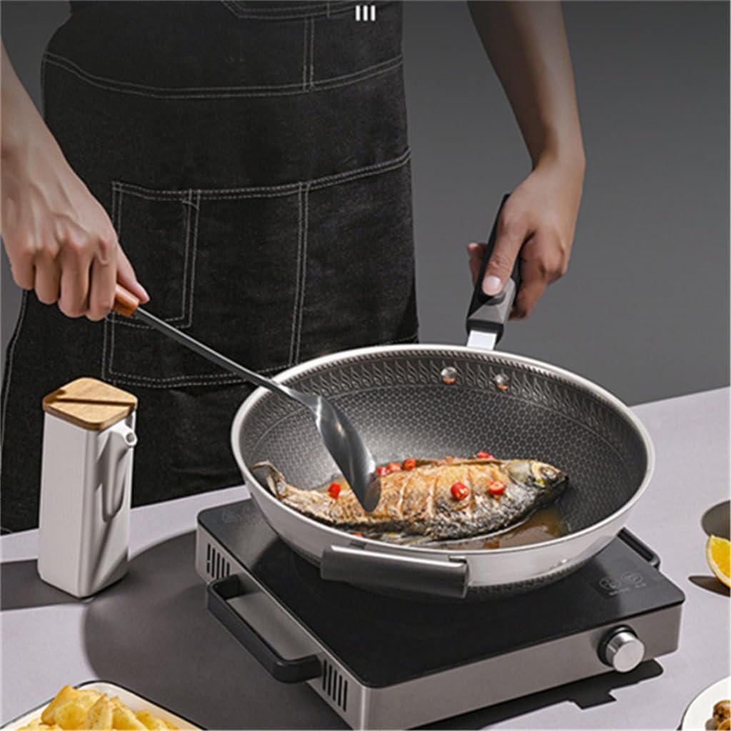 316 Stainless Tainless Non-stick Household Five-layer Honeycomb Wok