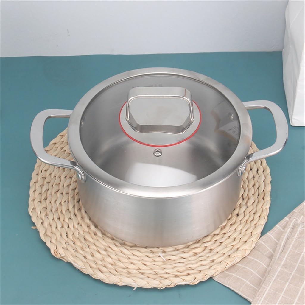 Stainless Steel Non-stick Thickened Triple Layer with Lid Multifunctional Skillet Gift