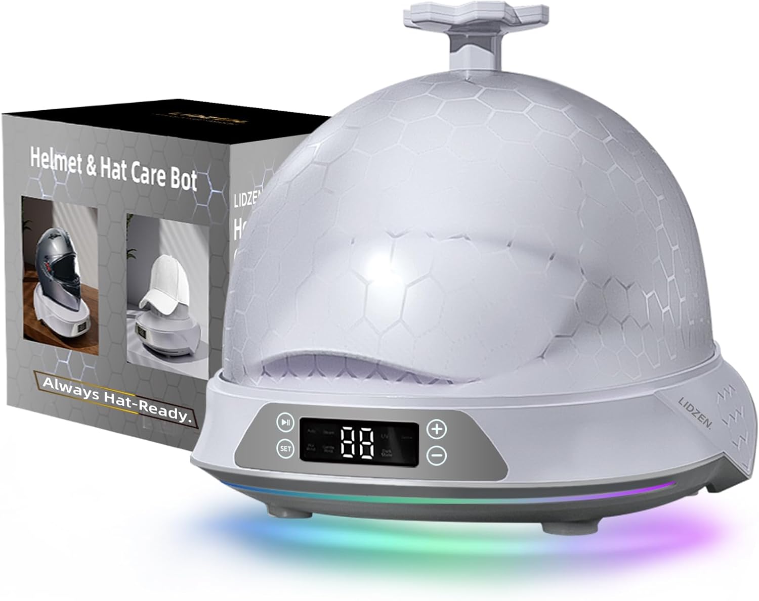 Hat Care Machine, Cap Cleaner, Hat Care Bot Helmet Steam Cleaner for Cleaning Hats - Automatic Hat Cleaner Steamer for Baseball Caps, Motorcycle Helmets, Trucker Caps