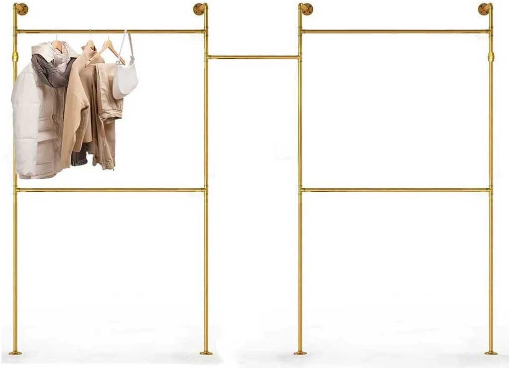 SERENITA Industrial Pipe Clothing Rack, Hanging Rod for Closet, Wall Mounted Multi Purpose (84