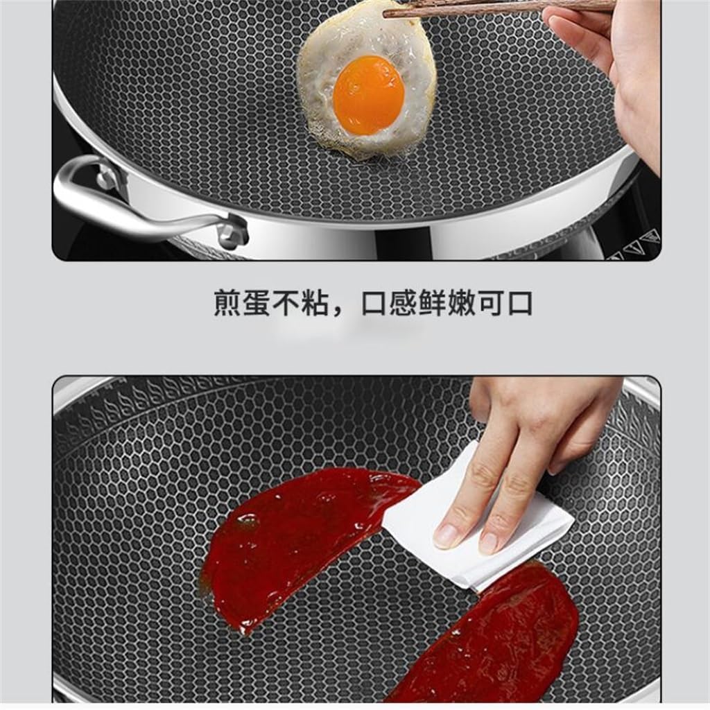 Stainless Steel Ear Fryer, Double-sided Screen, Large Pot, Flat Bottom, Non Stick, Uncoated, Thickened