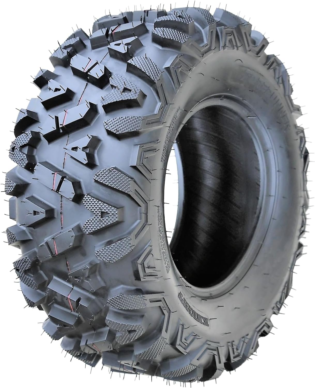 Forerunner Knight M/T ATV UTV Mud Off-Road Tire-25x10.00-12 25x10-12 25x10x12 50F Load Range 6 Ply BSW Black Side Wall